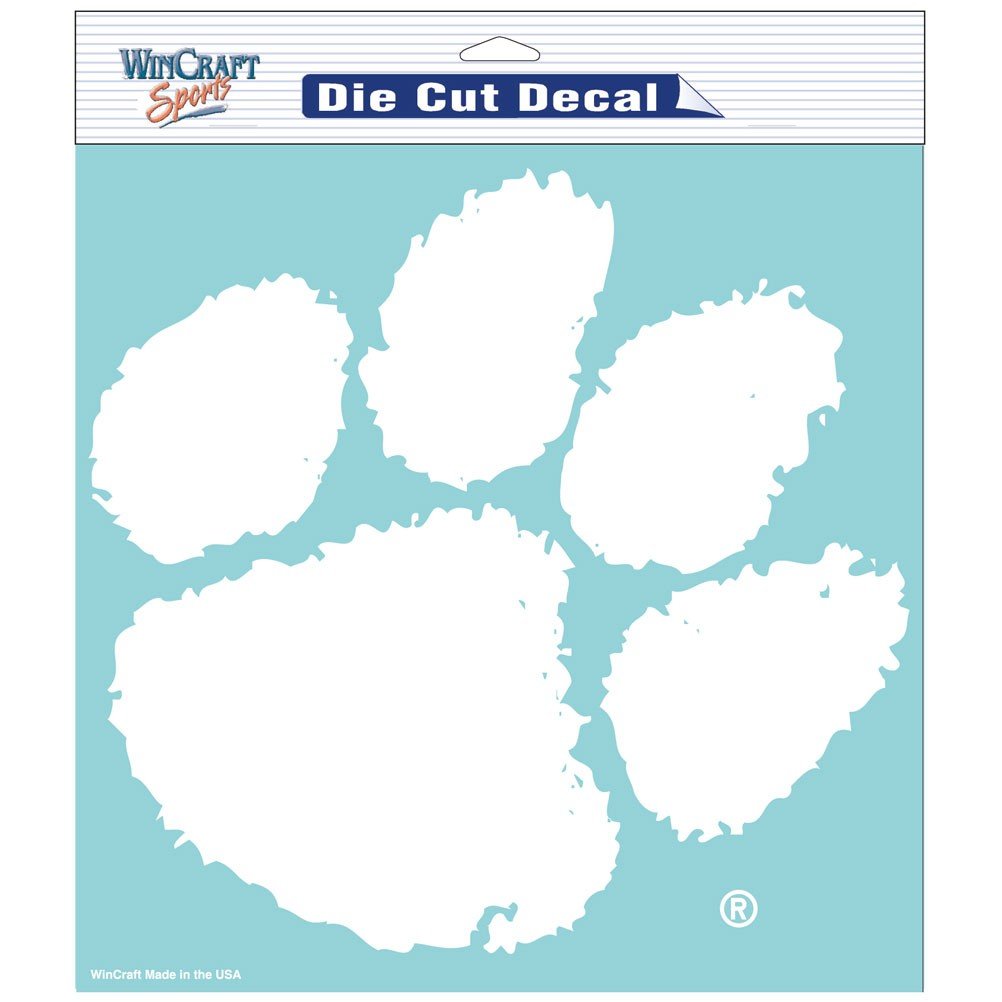 Wincraft NCAA Clemson University WCR36560071 Perfect Cut Decals, 8" x 8"