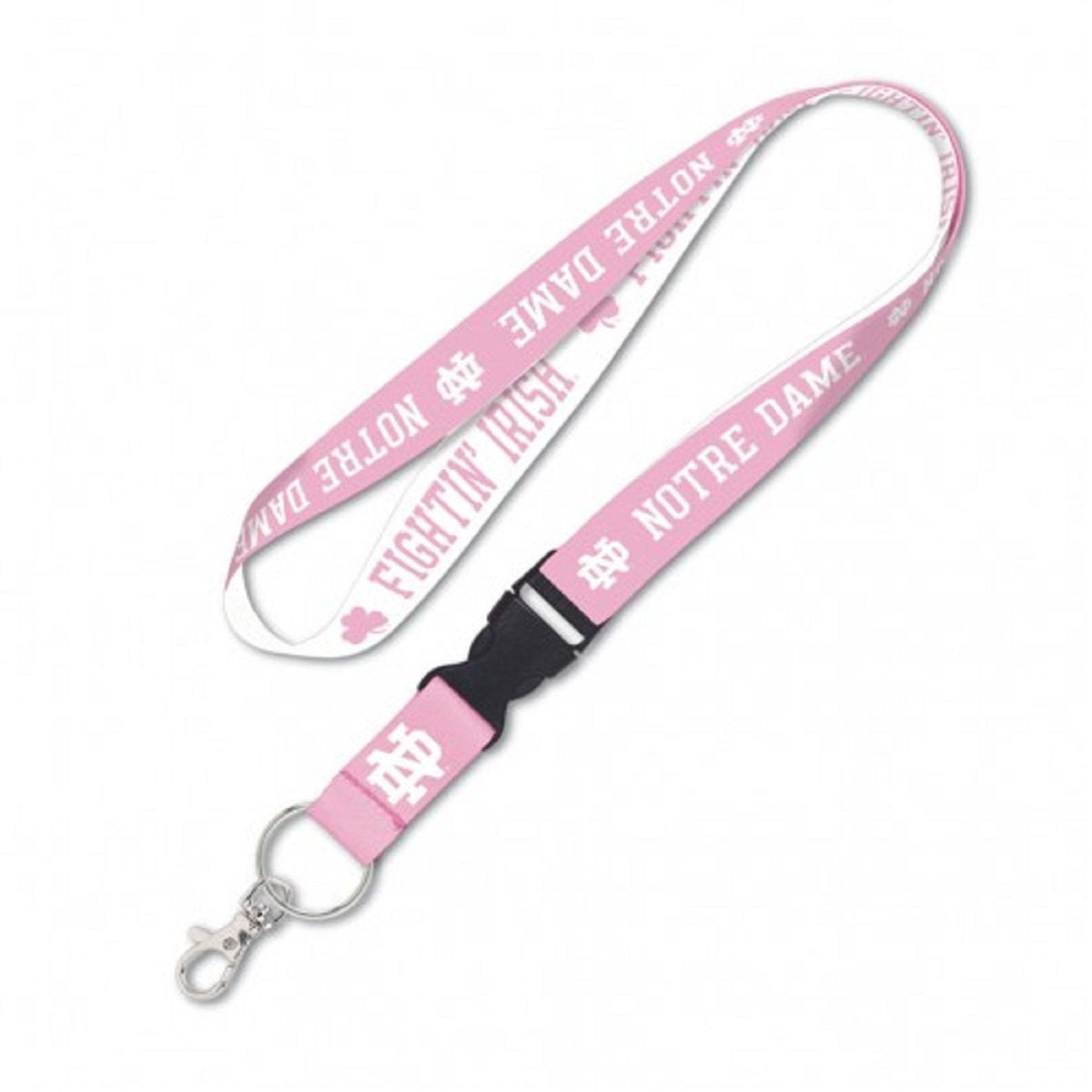 Pink Notre Dame Fighting Irish Lanyard