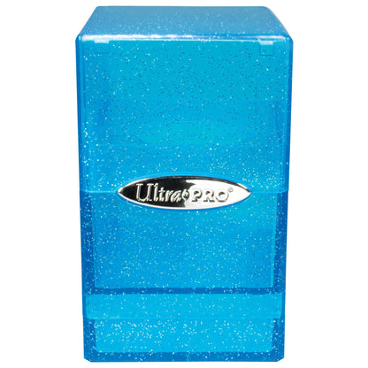 Blue Glitter Cube Deck Box