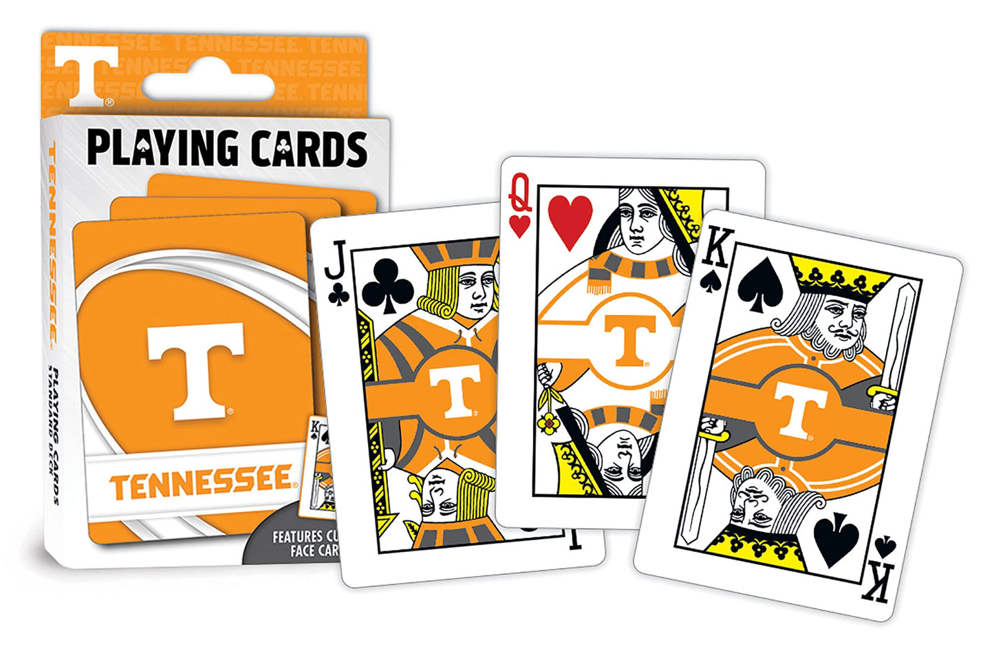 MasterPieces Family Games - NCAA Tennessee Volunteers Playing Cards - Officially Licensed Playing Card Deck For Adults, Kids, And Family
