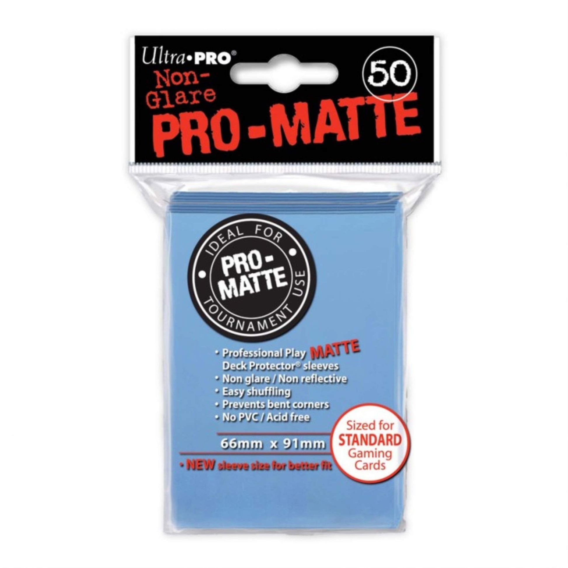 Light Blue Pro-Matte Deck Protector Sleeves (50-Count)