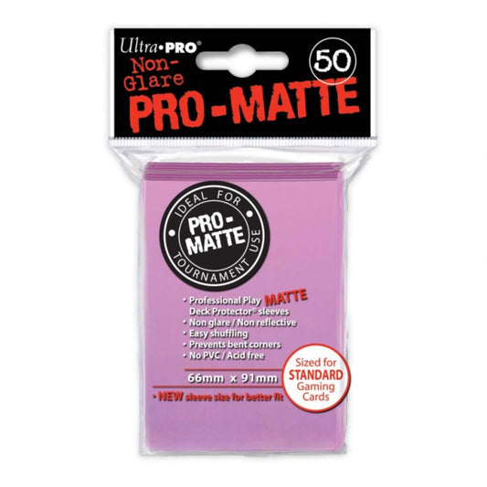 Matte Pink Deck Protector Sleeves