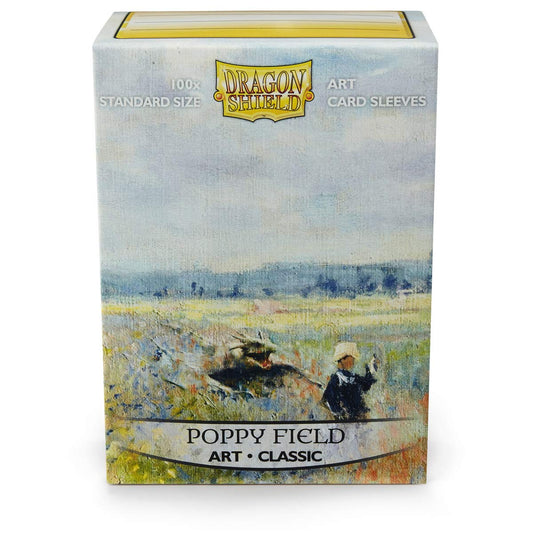 Dragon Shield | Classic Art Sleeves | Standard Size Card 100 CT - Smooth & Tough Premium TCG Sleeves - Compatible with Pokemon, Flesh & Blood, One Piece & Magic The Gathering | Poppy Field