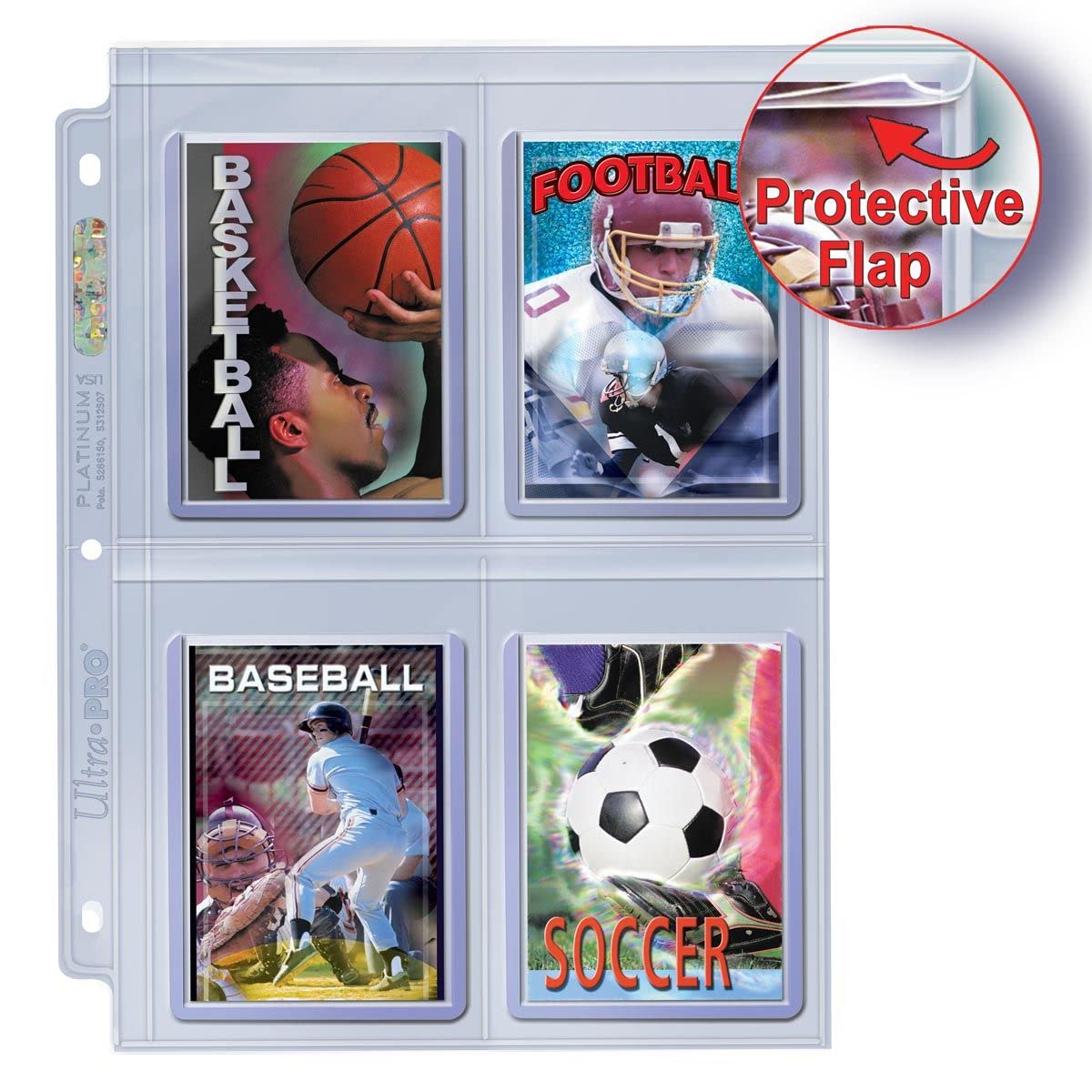 Toploader 4-Pocket Secure Binder Pages (100-Count)
