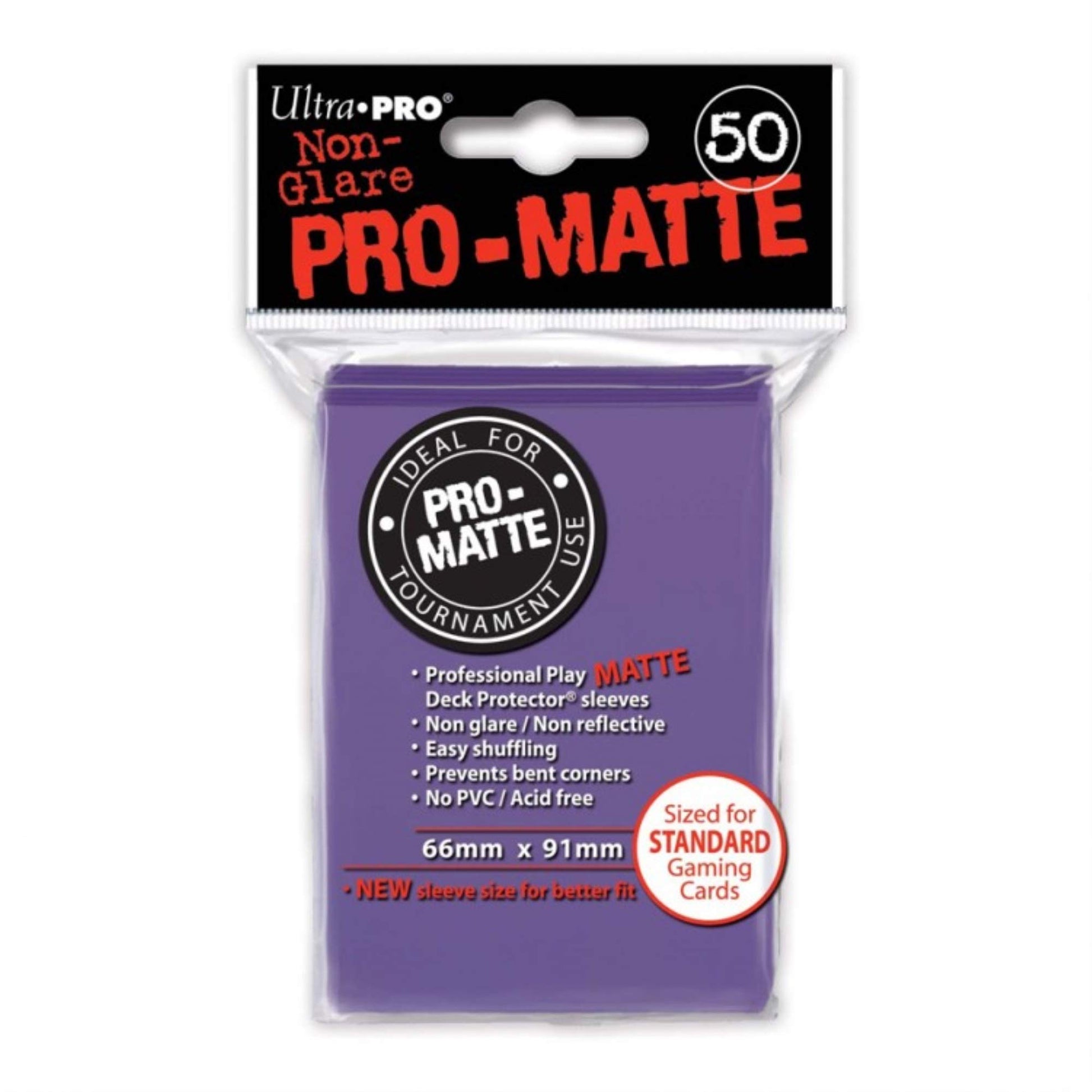 Matte Purple Deck Protector Sleeves