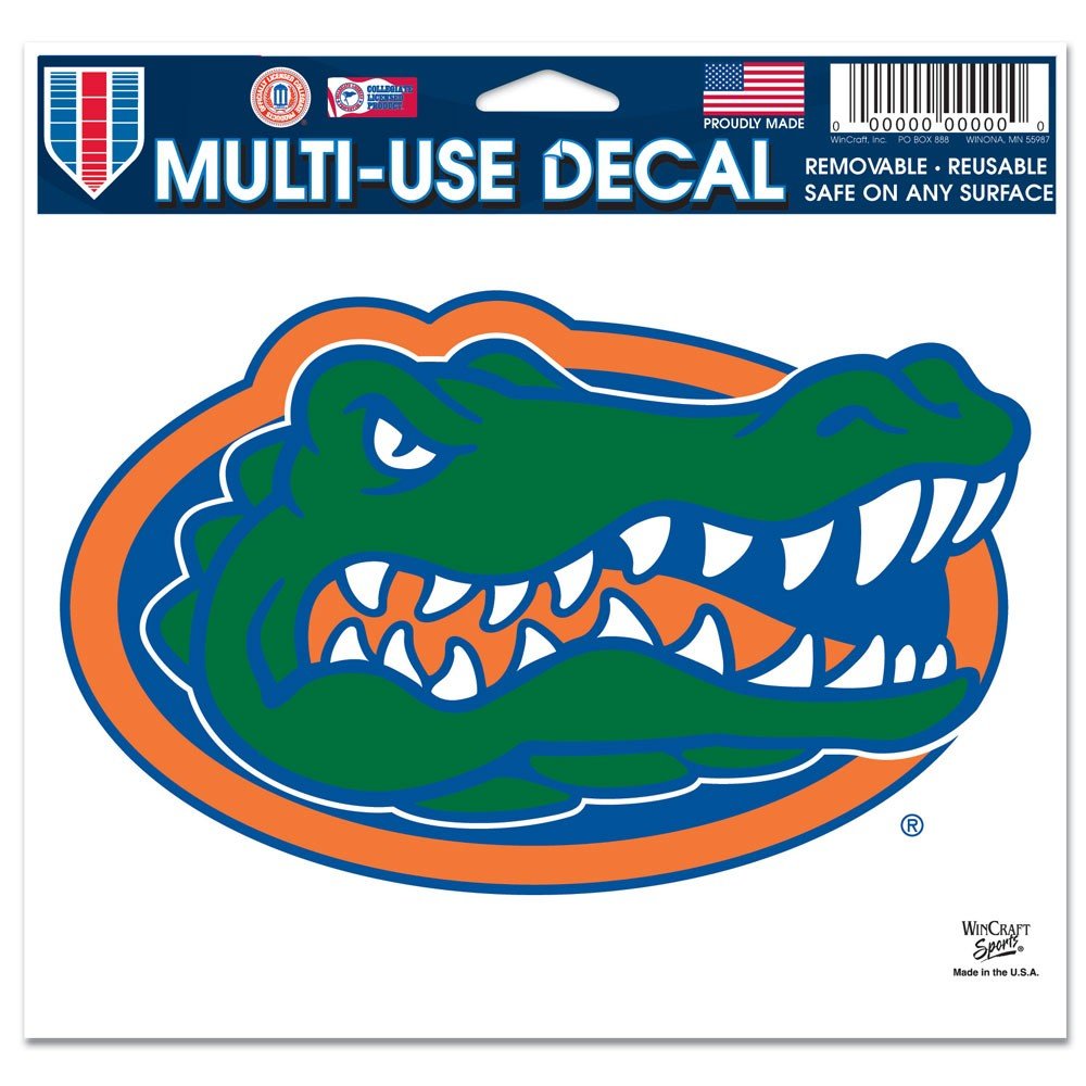 WinCraft NCAA University of Florida 21336011 Multi-Use Colored Decal, 5" x 6"