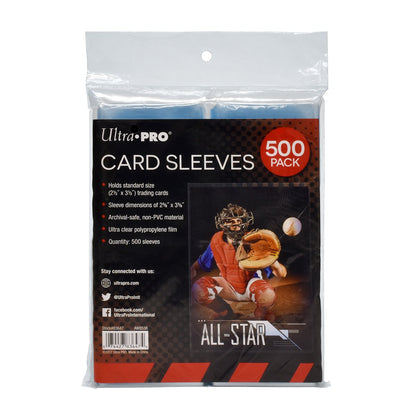 Card Sleeves 2.5x3.5 (500-Count)