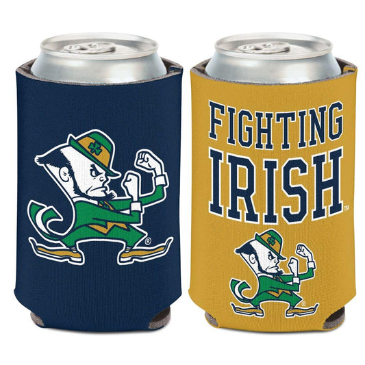 Notre Dame Fighting Irish Text Can Cooler