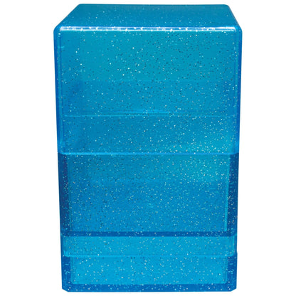 Blue Glitter Cube Deck Box