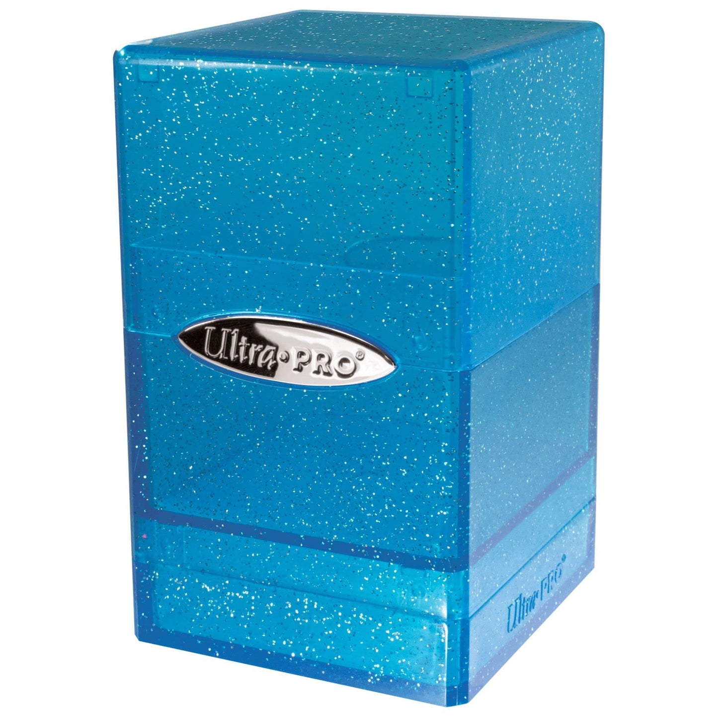 Blue Glitter Cube Deck Box