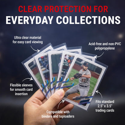 Clear Card Sleeves (100-Count)